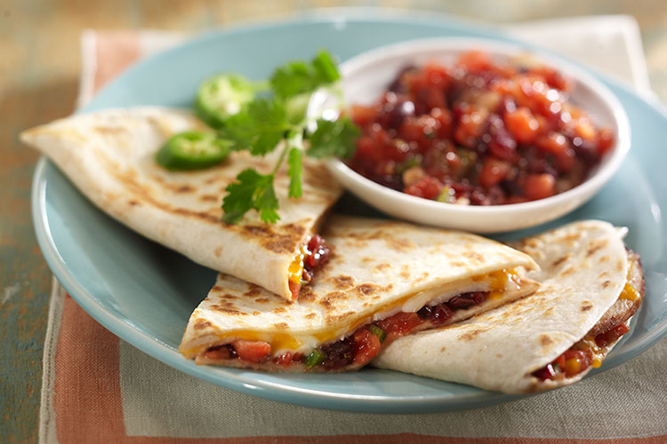 Smoky Cranberry Quesadilla